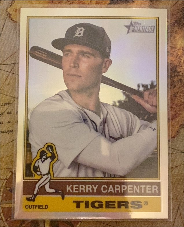 2025 Topps Heritage #226 Kerry Carpenter — front