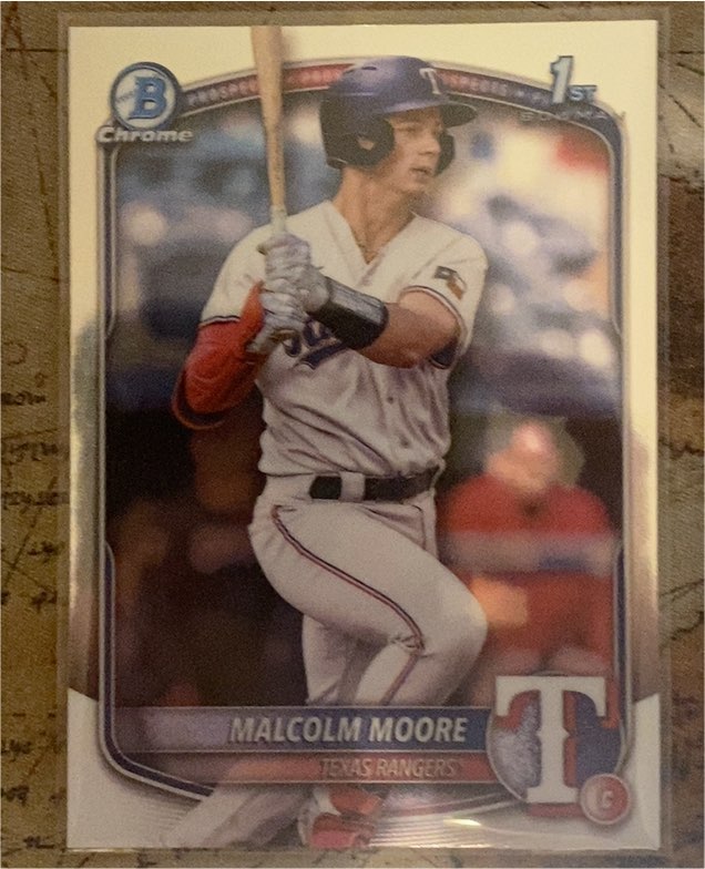 2025 Bowman Chrome Prospects #BCP-129 Malcolm Moore — front