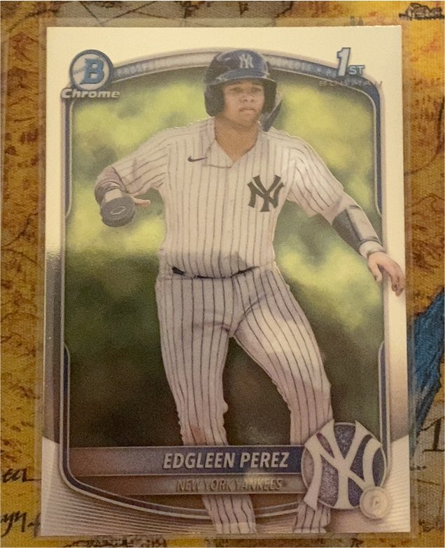 2025 Bowman Chrome #BCP-80 Edgleen Perez — front