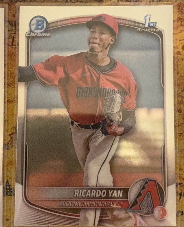 2025 Bowman Chrome #BCP-31 Ricardo Yan — front
