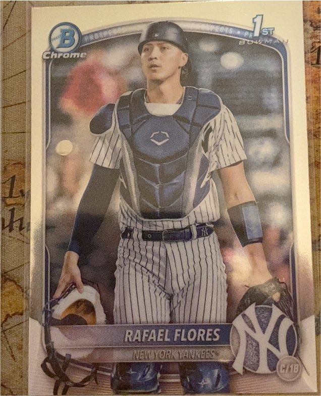2025 Bowman Chrome #BCP-34 Rafael Flores — front