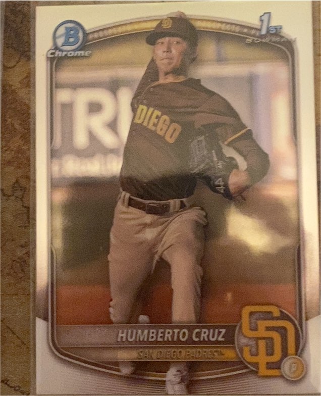 2025 Bowman Chrome #BCP-96 Humberto Cruz — front
