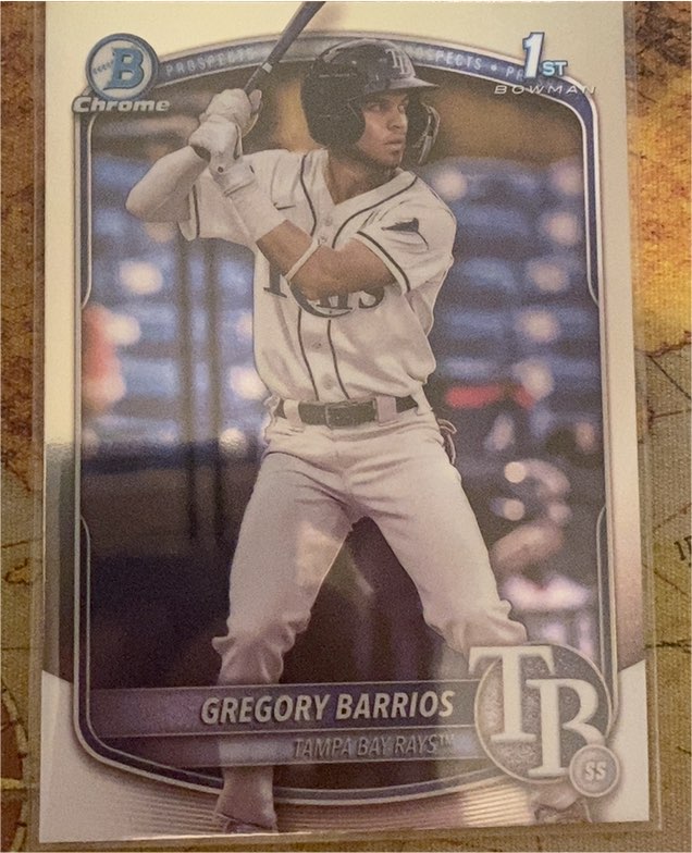 2025 Bowman Chrome #BCP-7 Gregory Barrios — front