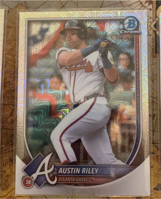 2025 Bowman Chrome #25 Austin Riley — front