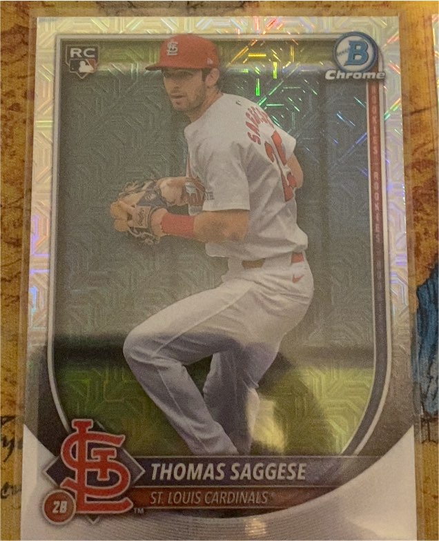 2025 Bowman Chrome #57 Thomas Saggese — front