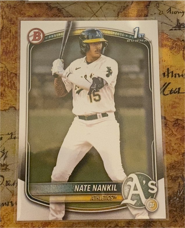 2025 Bowman #BP-102 Nate Nankil — front
