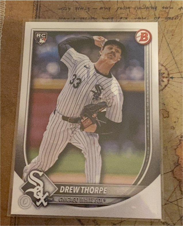 2025 Bowman #8 Drew Thorpe — front