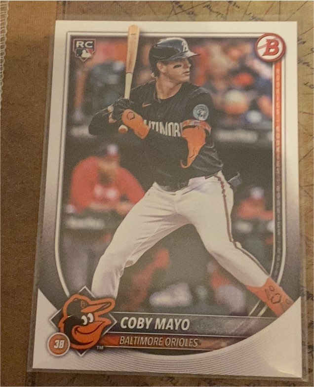 2025 Bowman #37 Coby Mayo — front