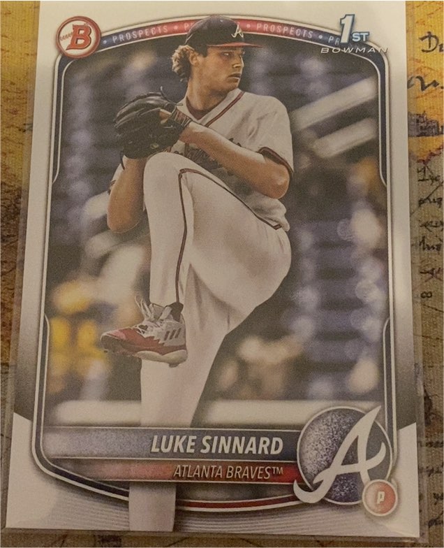 2025 Bowman Prospects #BP-62 Luke Sinnard — front