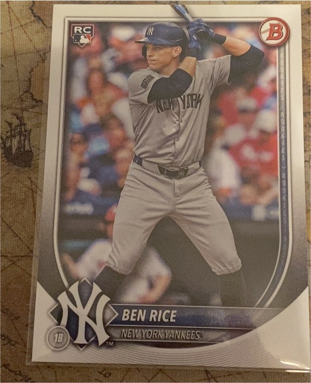 2025 Bowman #85 Ben Rice — front