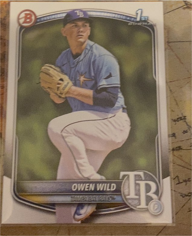 2025 Bowman #BP-14 Owen Wild — front