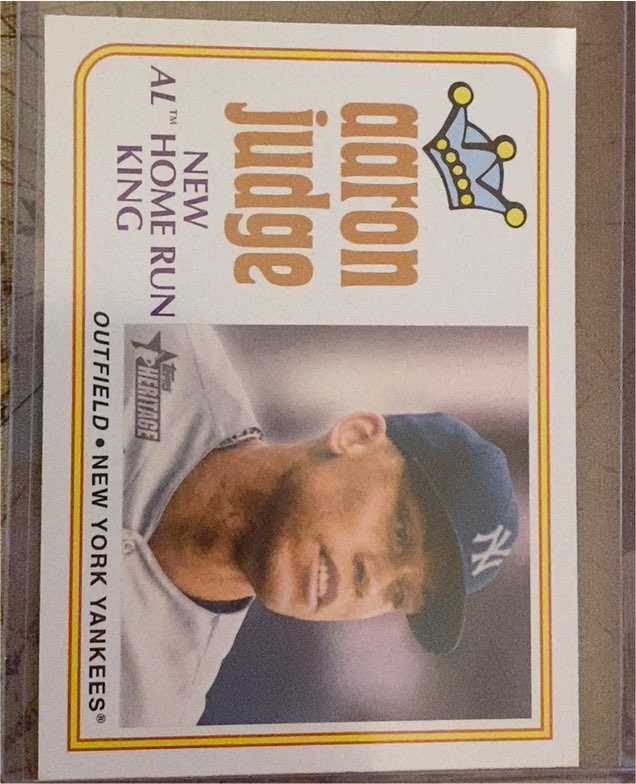 2023 Topps Heritage #1 Aaron Judge — front