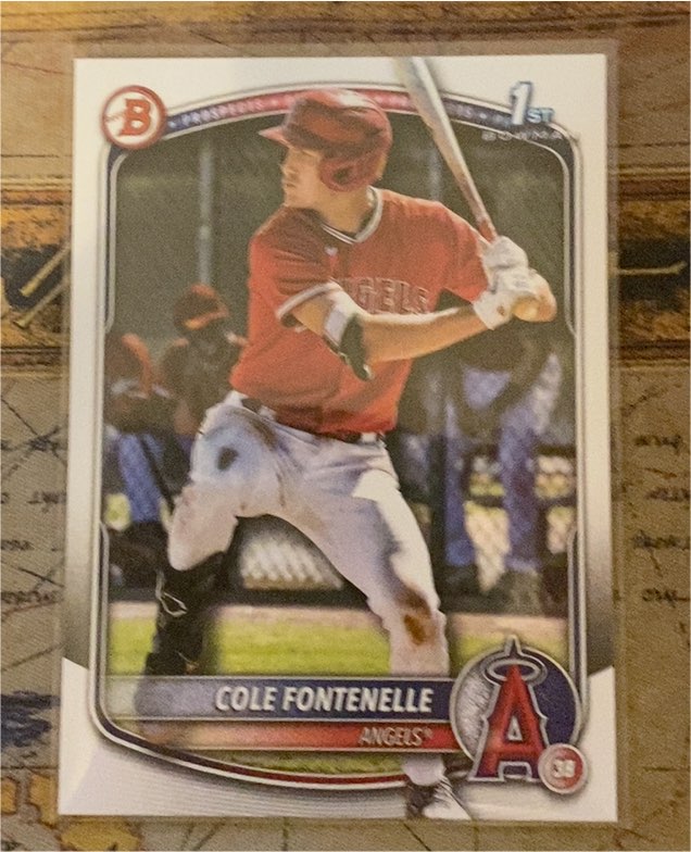 2025 Bowman #BP-32 Cole Fontenelle — front