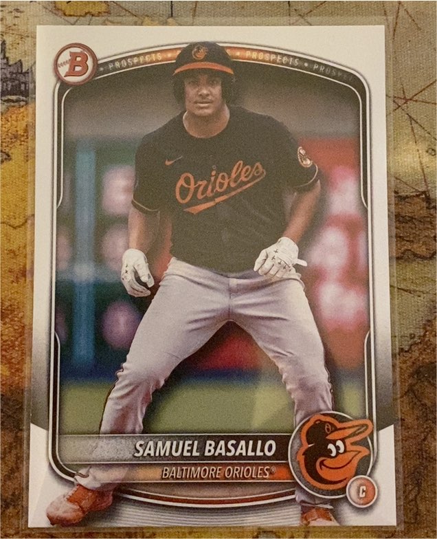 2025 Bowman Prospects #BP-109 Samuel Basallo — front