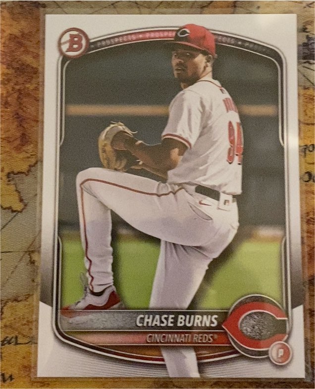 2025 Bowman #BP-122 Chase Burns — front
