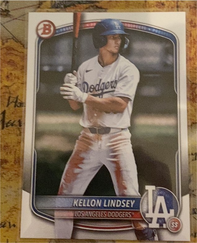 2025 Bowman Prospects #BP-137 Kellon Lindsey — front