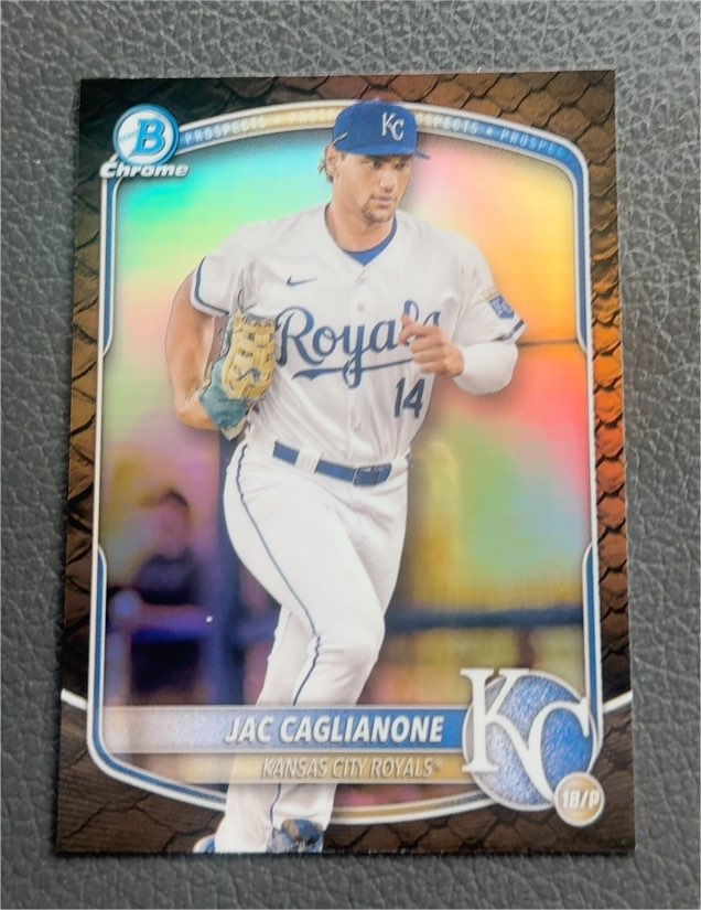 2025 Bowman Chrome #BCP-103 Jac Caglianone — front