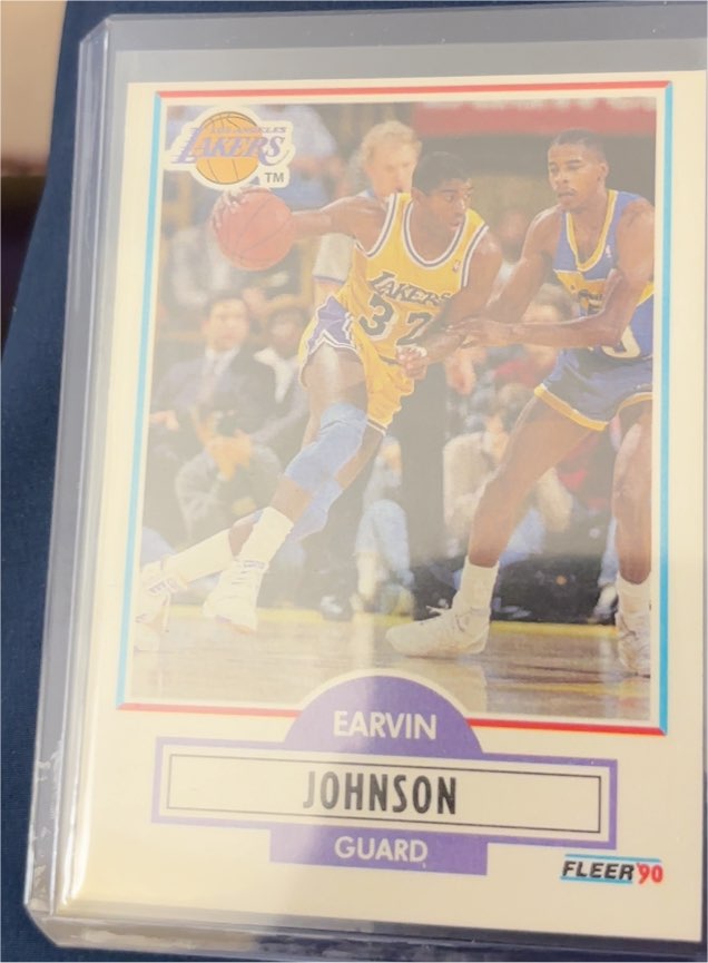 1990-91 Fleer #93 Earvin Johnson — front