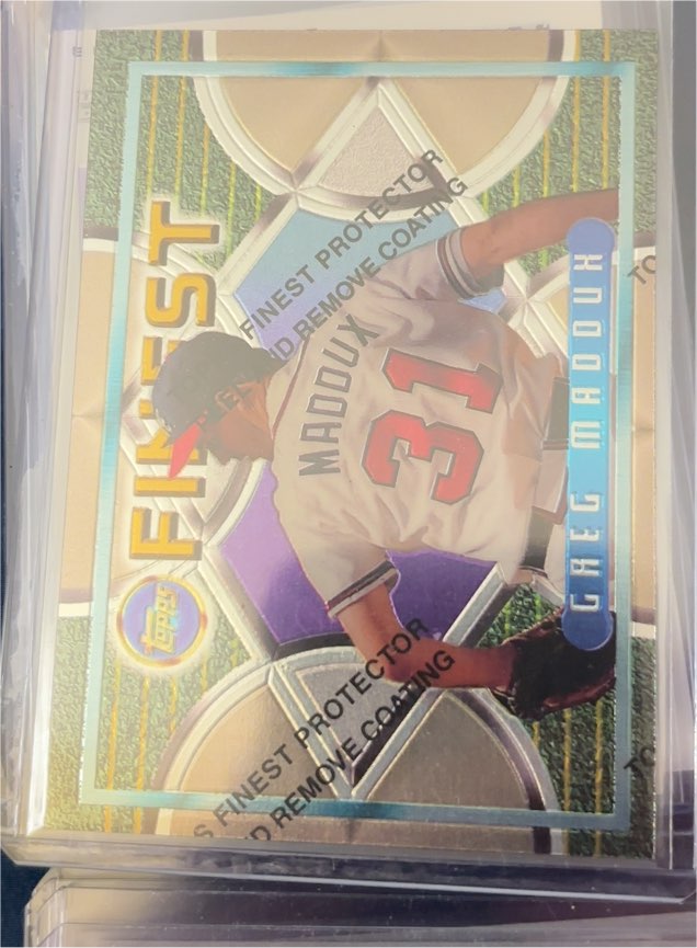 1995 Topps Finest #213 Greg Maddux — front