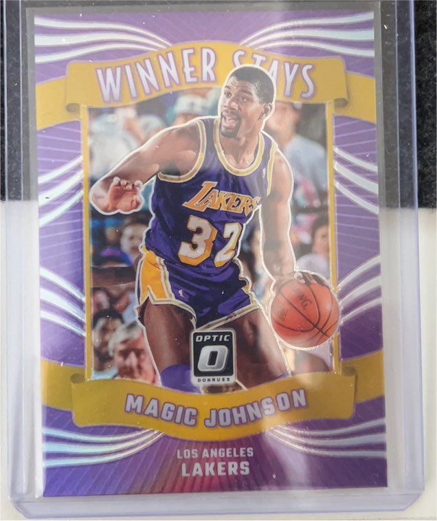 2023-24 Donruss Optic #11 Magic Johnson Winner Stays — front