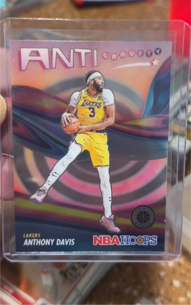 2023-24 Panini NBA Hoops Premium Stock #18 Anthony Davis Anti-Gravity — front