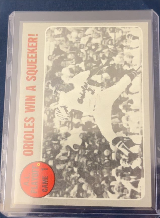 1970 Topps #199 Mike Cuellar Orioles Win a Squeaker! — front
