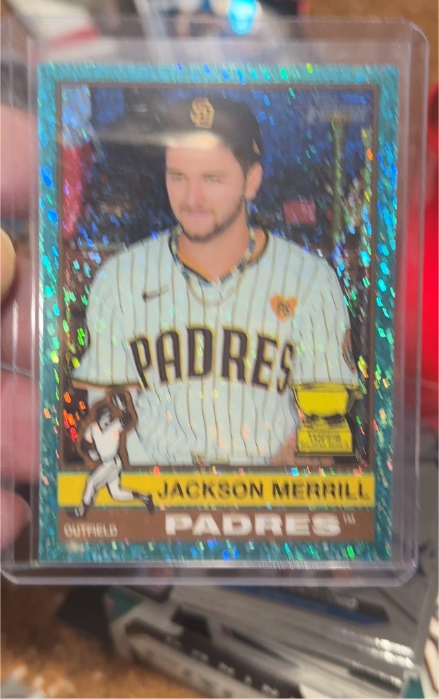 2025 Topps Heritage #422 Jackson Merrill — front