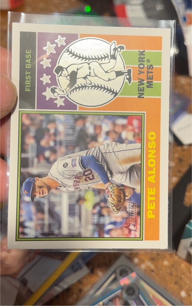2025 Topps Heritage #76PI-3 Pete Alonso 1976 Player Icons — front