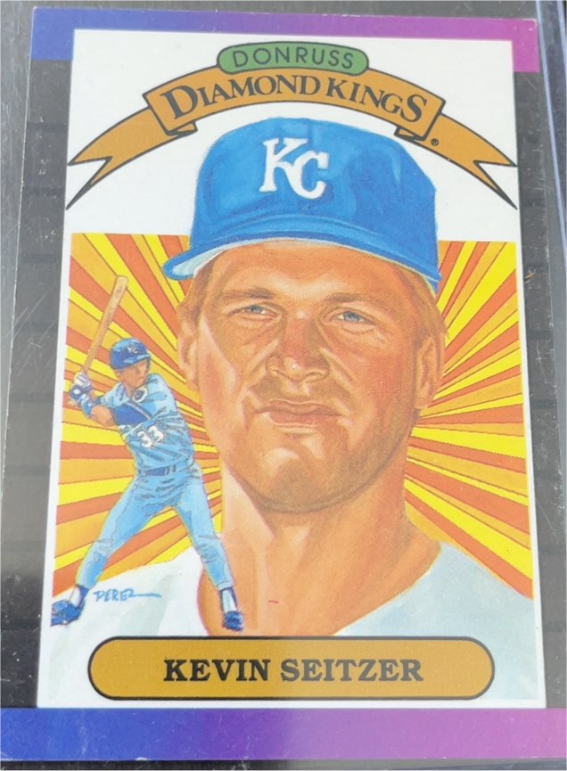 1989 Donruss Diamond Kings #10 Kevin Seitzer — front
