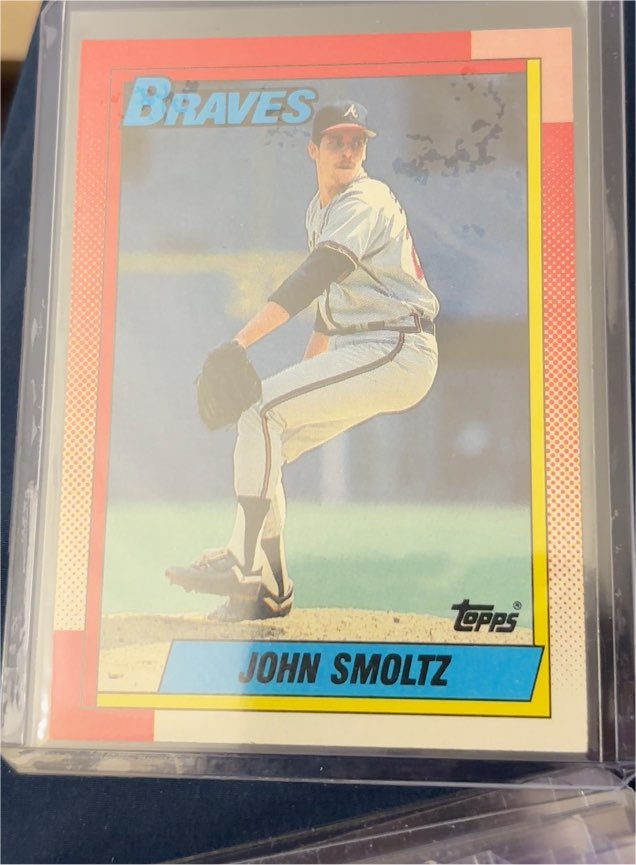 1990 Topps #535 John Smoltz — front