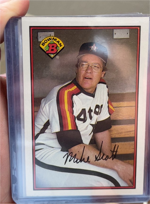 1989 Bowman #322 Mike Scott — front