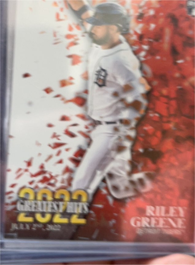 2023 Topps Series 1 2022 Greatest Hits #22GH-10 Riley Greene — front