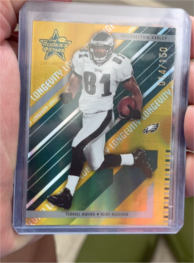 2004 Leaf Rookies & Stars Longevity Gold #71 Terrell Owens — front
