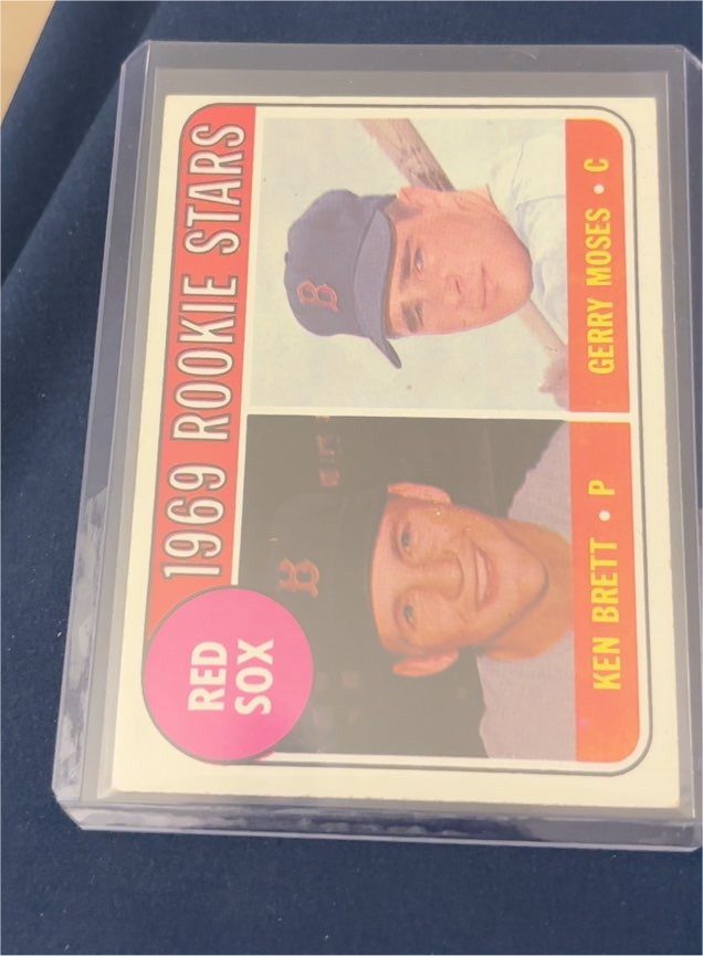 1969 Topps #476 Ken Brett/Gerry Moses — front