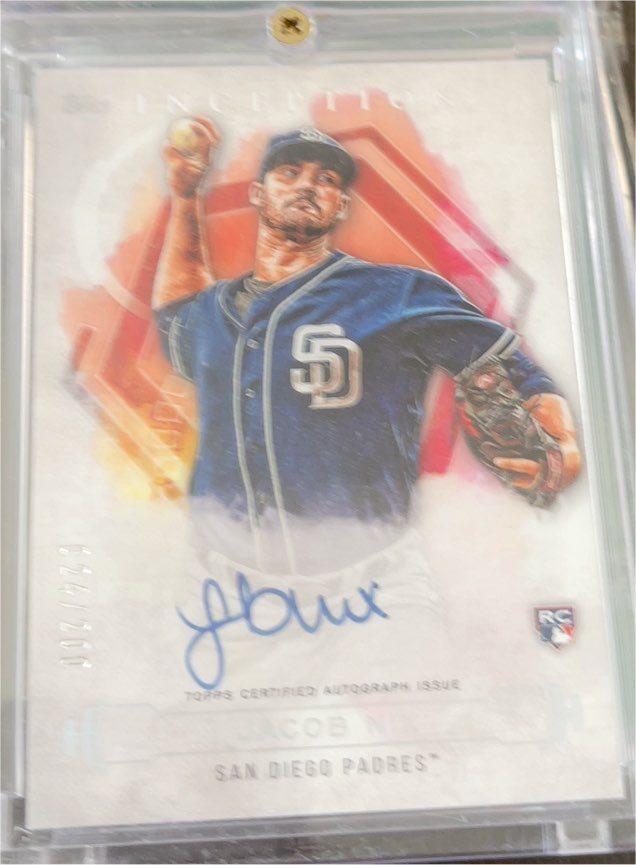 2019 Topps Inception Rookie Autograph #RES-JN Jacob Nix — front