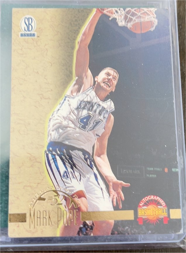 1996 Score Board #32 Mark Pope — front