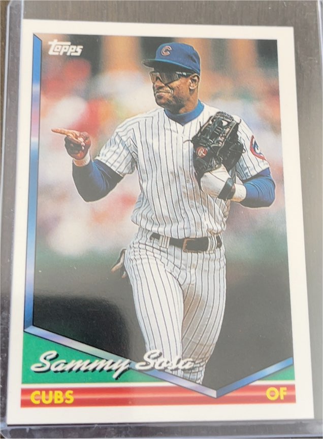 1994 Topps #725 Sammy Sosa — front