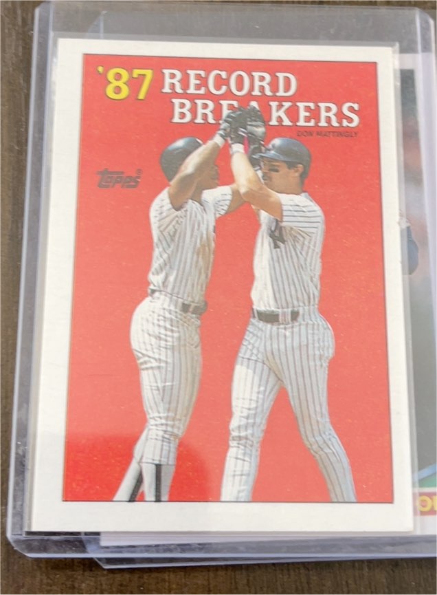 1988 Topps #2 Don Mattingly '87 Record Breakers — front