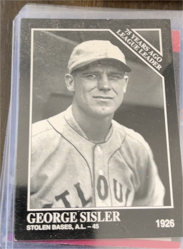 1991 The Sporting News Conlon Collection #798 George Sisler — front