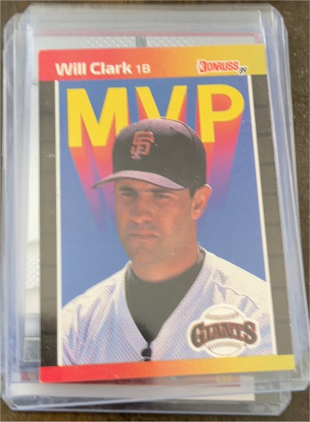 1989 Donruss #BC-22 Will Clark MVP — front