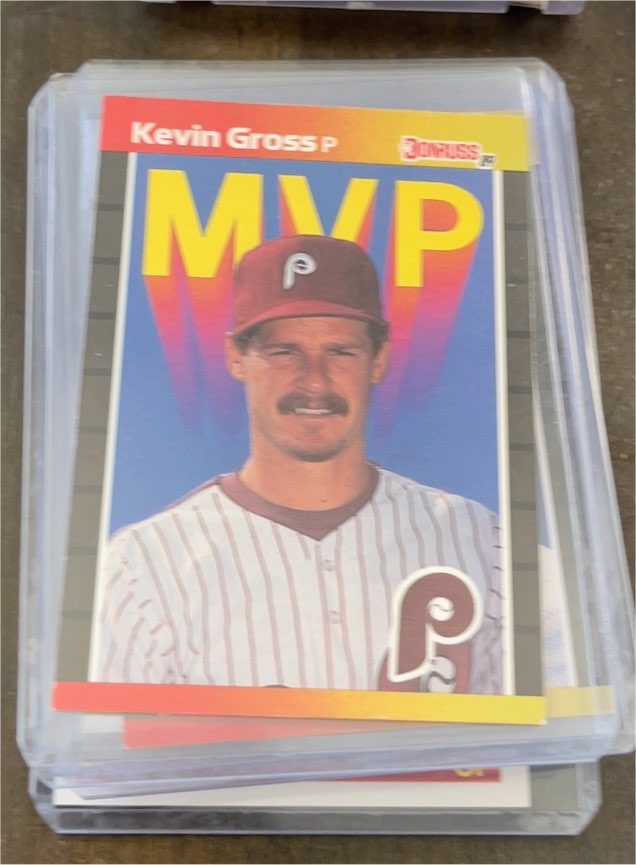 1989 Donruss #BC-12 Kevin Gross Philadelphia Phillies Bonus MVP's — front
