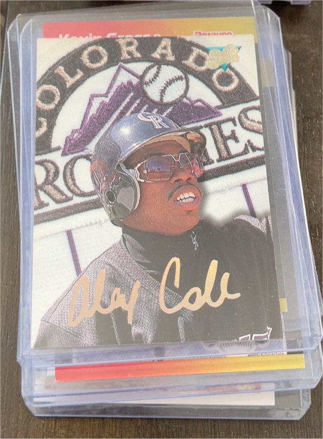 1993 Leaf Studio #106 Alex Cole — front