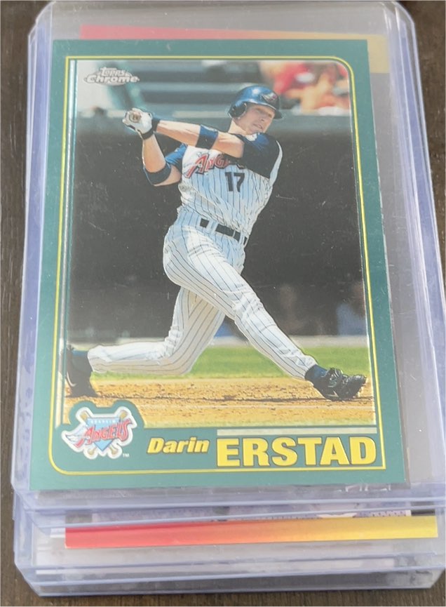 2001 Topps Chrome #80 Darin Erstad — front