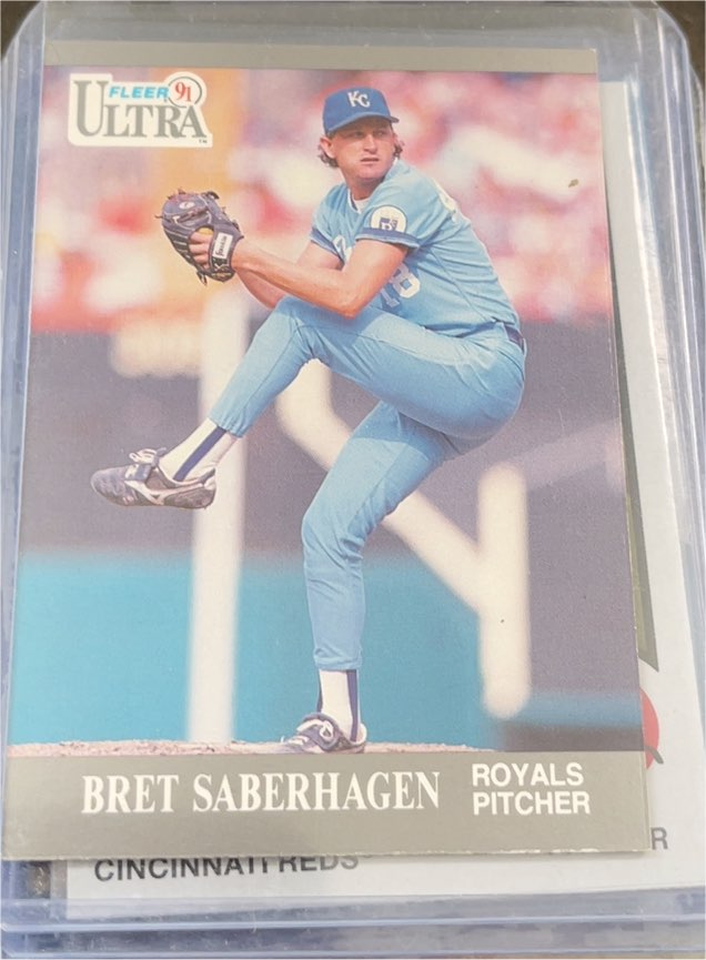1991 Fleer Ultra #154 Bret Saberhagen — front