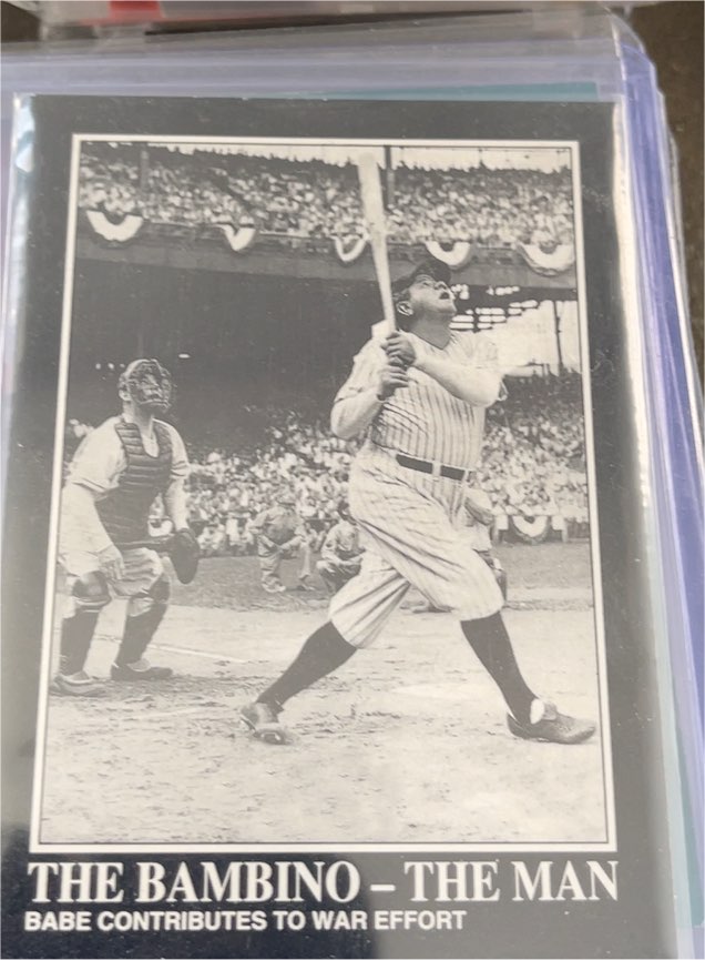 1992 Megacards Babe Ruth #135 Babe Contributes to War Effort — front