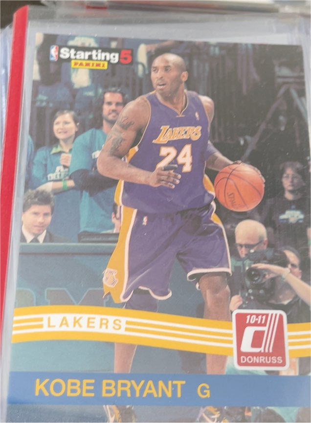 2010-11 Donruss #KB Kobe Bryant Starting 5 — front