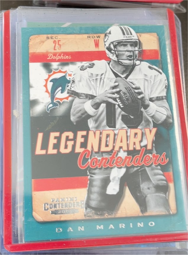2013 Panini Contenders Legendary Contenders #4 Dan Marino — front