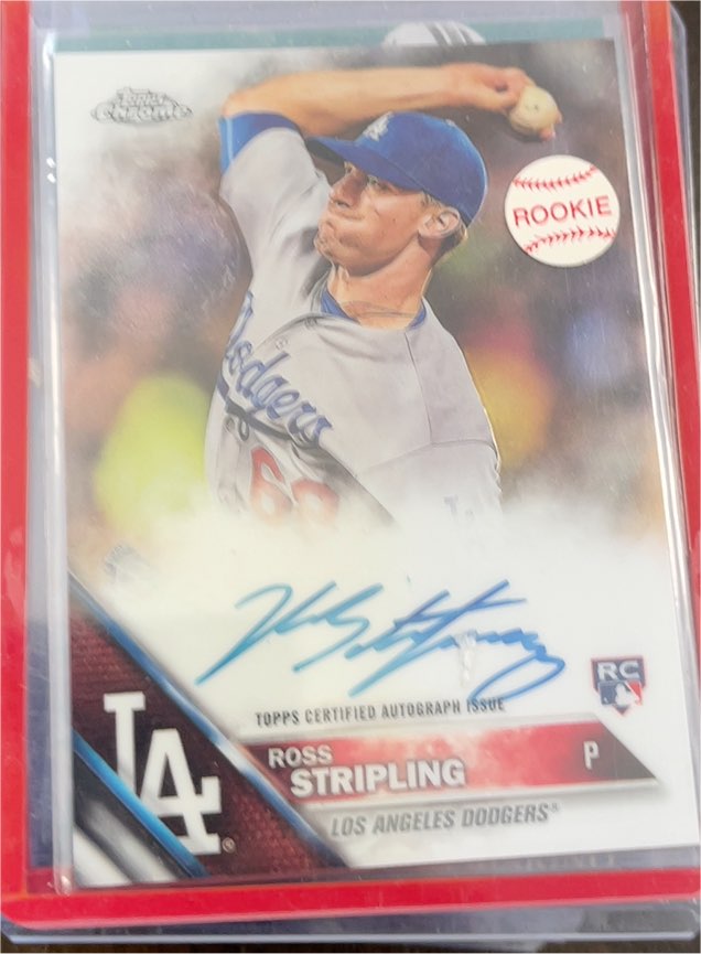 2016 Topps Chrome Rookie Autograph #RA-RS Ross Stripling — front