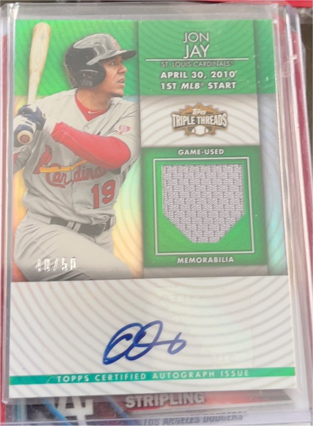 2012 Topps Triple Threads #TTUAR-19 Jon Jay — front