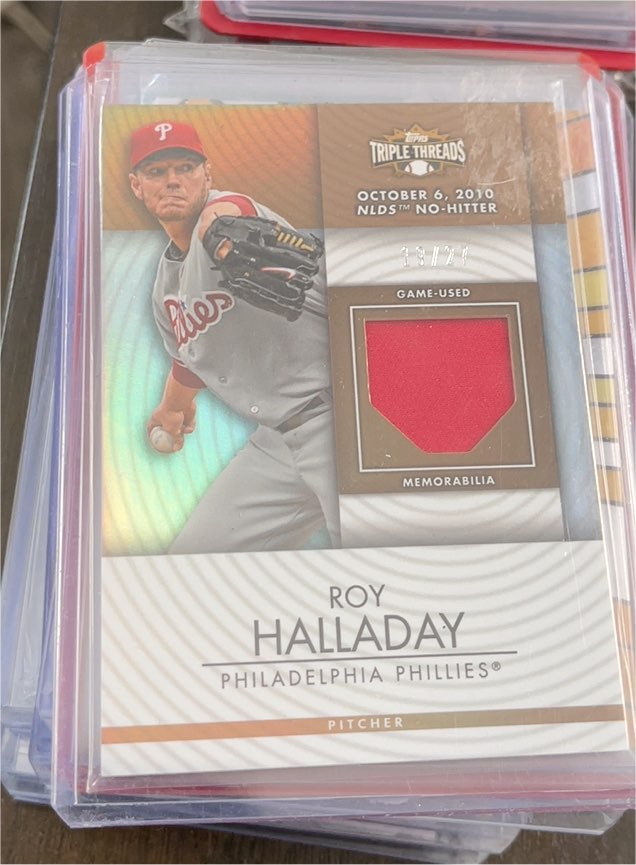 2012 Topps Triple Threads Roy Halladay — front
